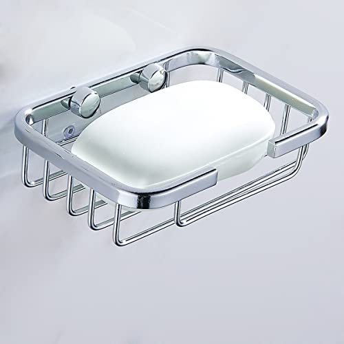 Shower Soap Holder Stainless Steel Draining Soap Dishes Wall Mounted Shower Wire Basket Soap Basket Waterproof and Rustproof for Shower, Bathroom, Tub or Kitchen Sink (1Pcs)