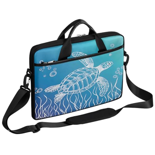 Bolso para portátil Line Art Sea Turtle 15 pulgadas miniatura 1