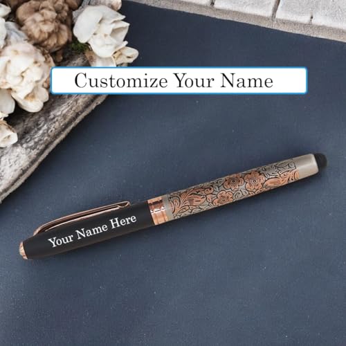 Image of Personalized Metal Pen with Blue Ink Signature Pens Customize Print Name Gift (SEND DETAIL WHATS AP 8368972096).. (Italic 035)