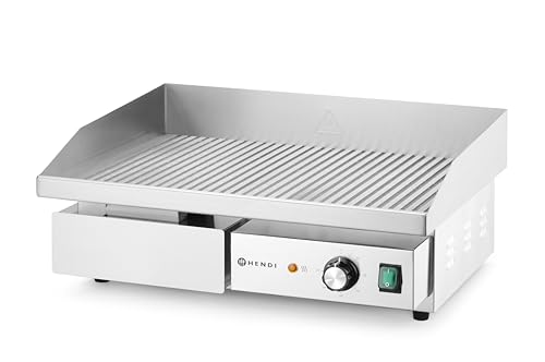 Plaque de cuisson plancha grill barbecue électrique 3000W HENDI