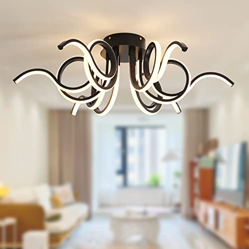 Lustre à montage semi-encastré idéal pour éclairer une salle à manger