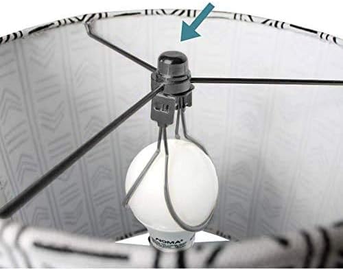 Miniatura 5 de Lamp Shade Light Bulb Clip Lampshade Adapter - Finial and Lampshade Levellers for Clip On Light Bulbs