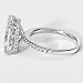 Michooyel 4.0ct Radiant Cut Women's Engagement Ring Simulated Wedding Ring Promise Ring 925 Sterling Silver Wedding Band