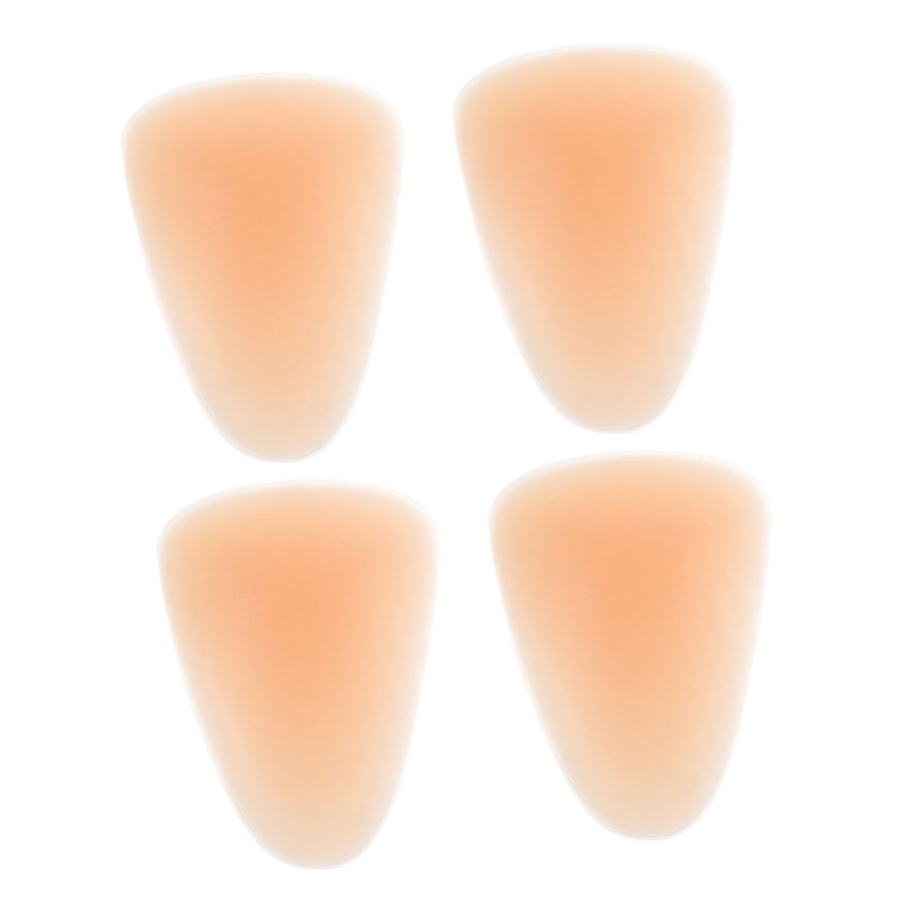 Ginocchiere in Silicone per Pattinaggio, 4 Pezzi, Beige | Protezione Spessa Antiurto, Facili da Indossare, per Principianti e Appassionati, Sport su Ghiaccio