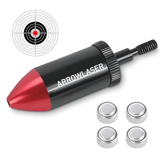 GOTICAL Arrow Laser Sight Tactical Archery Bore Sight Red Dot Laser for Compound Bow Crossbow Boresighter Sight Tool for Target