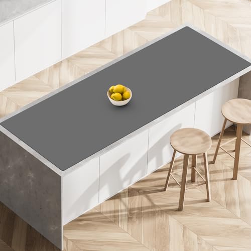 Comparison: Best Material For Outdoor Kitchen Countertops 5 Silicone Mats for Kitchen Counter, 78.7''x 23.6'' (200cmx60cm) Largest Heat Resistant Counter Mat Kitchen Island Waterproof Thicken Non-slip Countertop Protector Mat, Dark Gray
