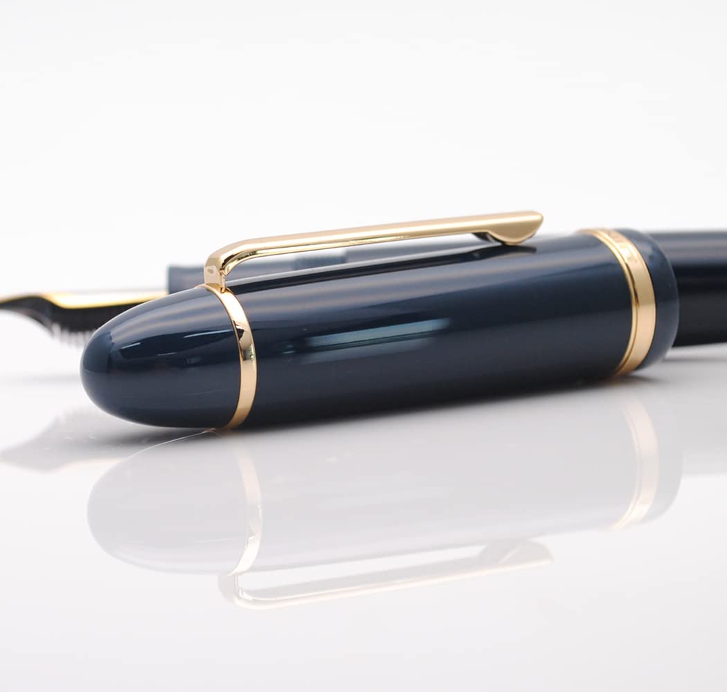 JINHAO X159 Resin Fountain Pen with Ink Converter (Fine Nib, Gold Clip-Dark Blue) - Image 4