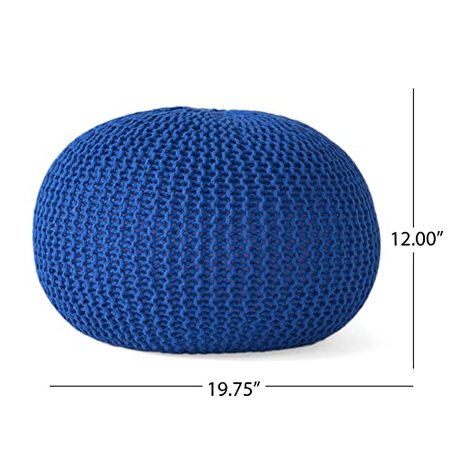 Christopher Knight Home Belle Knitted Cotton Pouf #TOP30