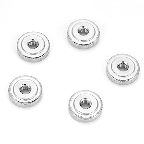 Tissting GB807 Griffmutter, Runde Rändelmuttern M3 M4 M5 M8 aus Rändelmutter Runde Kohlenstoffstahl für Fertigungsmaschinen (M5 10 Stück)