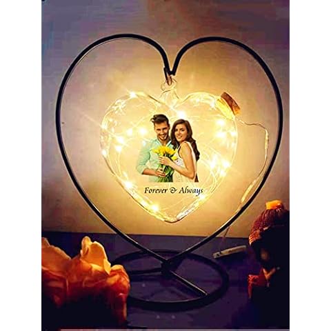 Personalized Heart Photo Wishing Bottle Lamp Cover