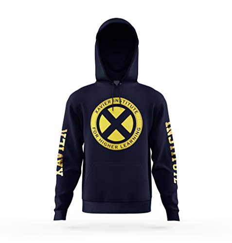 Hoodies for Men Xavier Institute Alma - Hoodies for Men - Unisex Graphic Hoodies (Large) Navy
