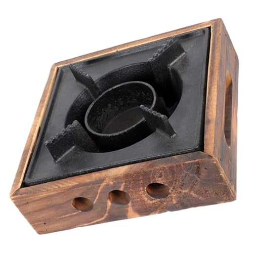 Abaodam Estufa de Alcohol Portátil para Camping y Hot Pot Cocina de Hierro con Base Estable para Cocinar