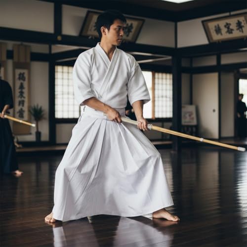 Tenue d'arts martiaux confortable pour Hakama de Samouraï Kendo