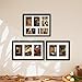 Vittanly 11x14 Collage Picture Frame, Displays 5Pcs 4x6 Pictures with Mat or 1Pcs 11x14 without Mat for Wall Mounting, Picture Frames Collage Wall Decor in Black, 1 Pack
