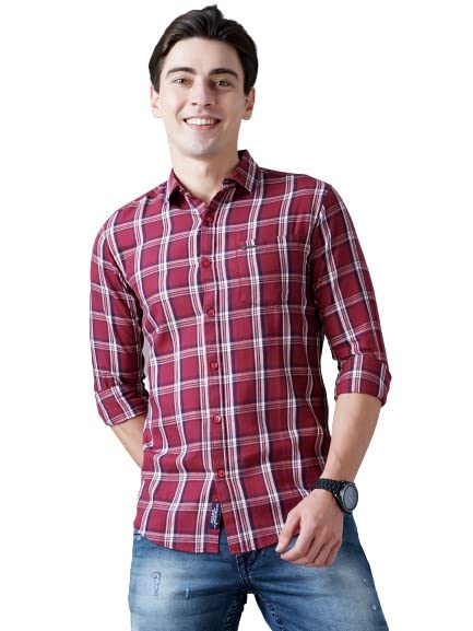 PAUL STREETRed Regal Checks Shirt (42)