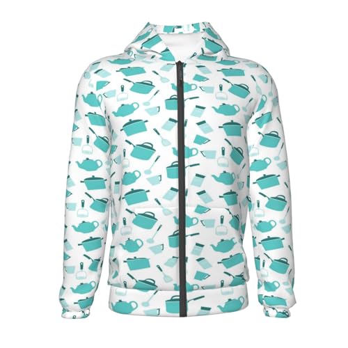 Utensiles Kid Hoodies Boys Zip Up Sweatshirts Girls Pullover with Pocket2