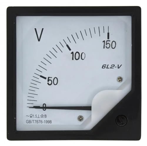 Voltmètre analogique à aiguille 6L2-V 150V pour le contrôle de tension stable