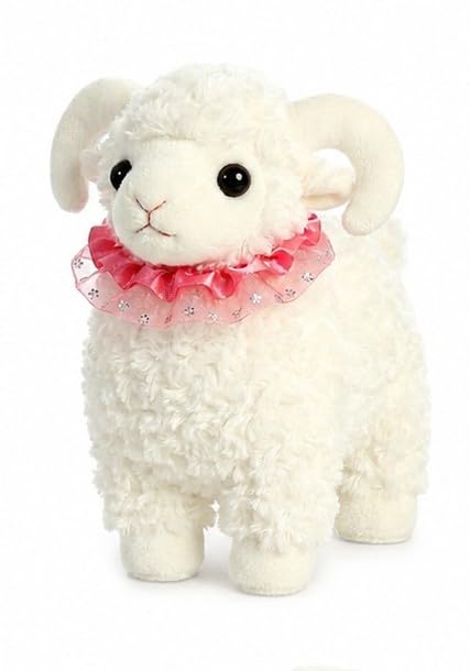 Urban Aura Cute Baa Sound Sheep Plush Toy for Kids | Soft Stuffed Lamb Animal Doll | Press to Play Sound | Ultra Soft Cuddly Plush Gift for Babies, Toddlers, Boys & Girls | White-image-14