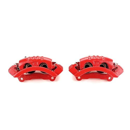 Power Stop Rear S4894 Pair Of High-Temp Red Powder Coated Calipers #TOP1