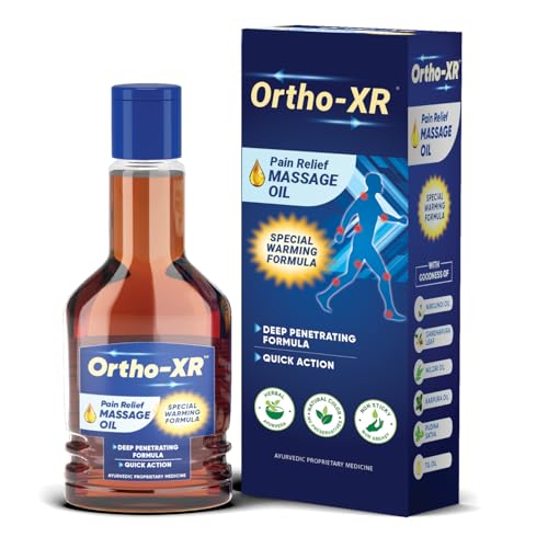 Image of Ortho XR Ayurvedic Pain Relief Massage Oil 55ml | Warming Formula for Long-Lasting Relief from Body, Joint, Muscle, Back, Knee & Shoulder Pain - (Pack of 1)