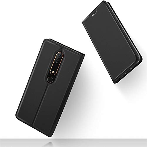 Verco Nokia 6.1 Cover, Custodia a Libro Pelle PU