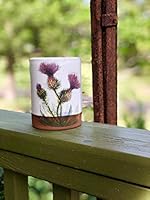 Algopix Similar Product 4 - Handmade Pottery Tumbler with Thistle