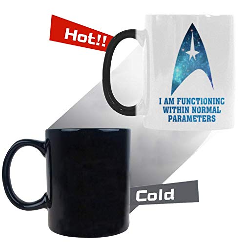 I Am Functioning Within Normal Parameters Coffee Mugs Heat Sensitive Morph Mug Ceramic Material Color Change Morning Mug 11 Ounces