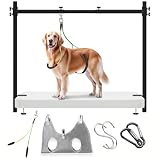 H Shape Dog Grooming Arm for Table, L Size Hammock, 42' H, 31-43' W