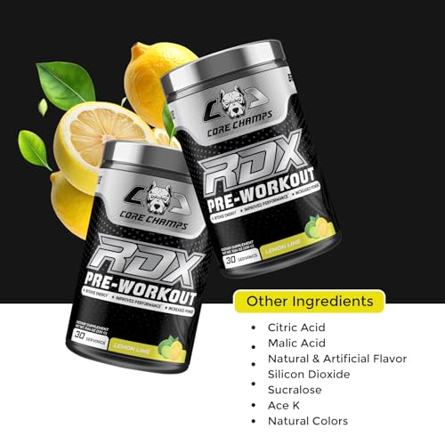 Image of Pre Workout Powder for Men & Women | Enhanced Energy, Focus, & Pumps + Cognitive Enhancers | 300mg Caffeine | 30 Servings (Lemon Lime)