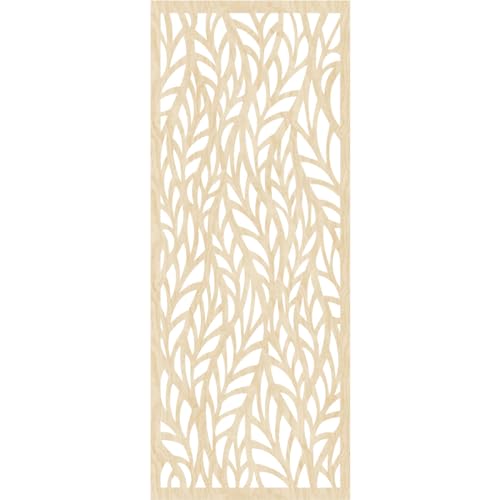 Image of Ortonville Decorative Pierced Fretwork Wood Wall Panels, 15 3 /8 inchW x 39 3 /8 inchH x 3 /8 inchT, Birch