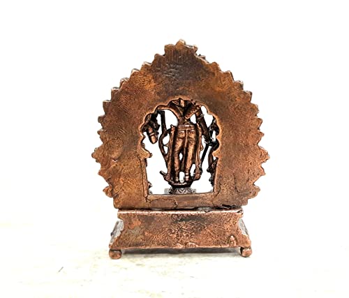 Image of Copper Ram Darbar Idol 2.8 in | Patina Antique Finish