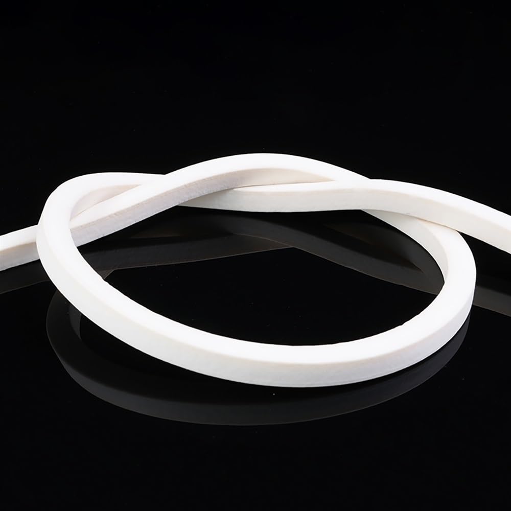 Guarnizione di tenuta del cordone Striscia di spugna in silicone quadrata bianca da 1 m, nastro in gomma espansa in liscio, guarnizione for porte e finestre, striscia pezz0(30x30mm)