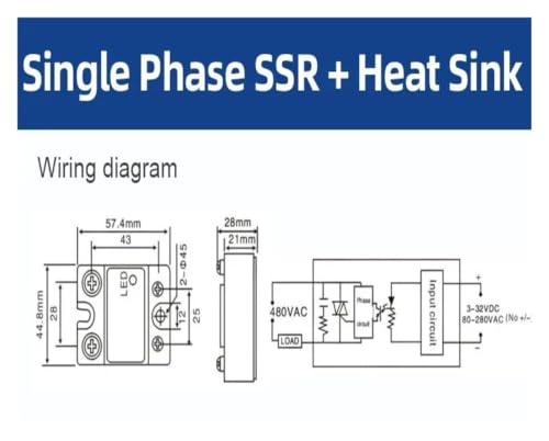 Relais statique monophasé DC-AC commutation silencieuse et refroidissement optimal 100A - 4