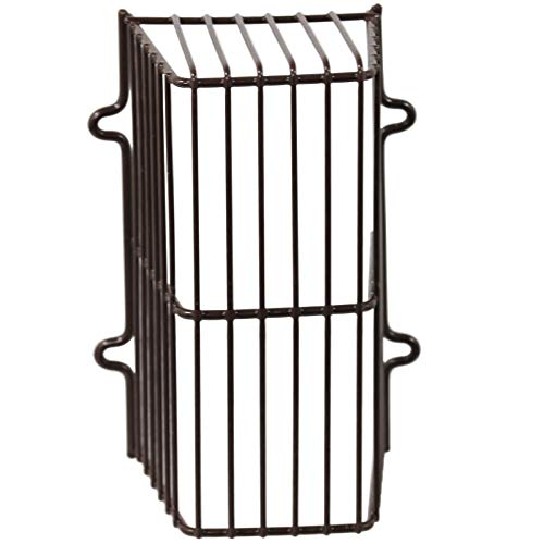 Spares2go Cage De Sécurité Universelle pour Caméra De Vidéosurveillance avec Revêtement en Plastique (Marron)