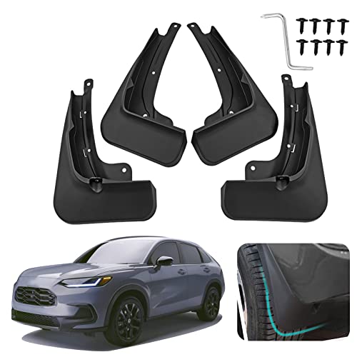 Image of Custom Fit for Mud Flaps 2023 2024 2025 Honda HRV HR-V Mud Splash Guard Front and Rear 4-PC Set