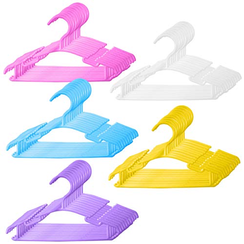 Baby Clothes Hangers Baby Hangers for Closet Kids Hangers Infant Hangers Children Hangers Child Hangers (50Pack, Mutilcolor)