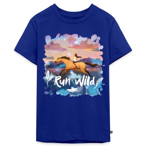 T-shirt ado premium Spirit et Lucky Run Wild cadeau équitation