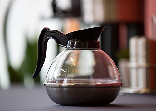 Service Ideas PCB18 Coffee Decanter with Removable Orange ID, 1.8 L, Clear Plastic/Stainless - Thumbnail 3