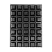 Rubber Feet for Electronics - 35 Pack - Black Rubber Feet Adhesive Rubber Bumper - Tall Square Self Stick Bumpers - Black Bumper Pads