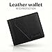 ZYLARIS Soft leather Wallet Men,Classic Bifold Wallet, RFID Blocking, 7 Card Slots, Multiple Compartments, It is equipped with 1 coin pocket. (Jet Black)