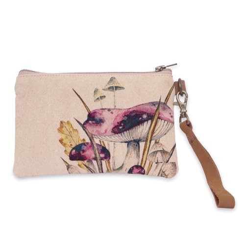 COTT N CURLS Mushrooms Wristlet Wallets for Women - 4.7