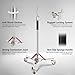 NEEWER Basics 4.3-10ft Photography Light Stand with Casters, 100% Stainless Steel Heavy Duty Tripod Stand for Strobe LED Video Ring Light Monolight Softbox Reflector, 66lb Max Load, SC305B
