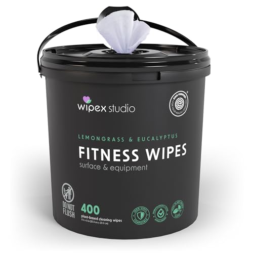 Wipex Yoga Mat Cleaner Wipes, EWG Verified, 400 Ct...