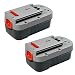 Produktbild 2x TradeShop Premium Ni-MH Akku 18V / 3000mAh für Black&Decker Firestorm BPT318 BPT318XE CCS818 CCS8182 EPC18 EPC186 EPC188 EPC188XE GC818 EPC18CAK GKC1817 GLC610 GKC1817NH GKC1817P GKC1820LLB