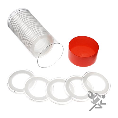 Capsulas para monedas y tubo de 20 unidades miniatura 1
