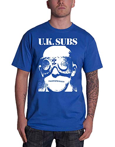 T-shirt UK Subs Another Kind of Blues homme bleu taille S punk rock