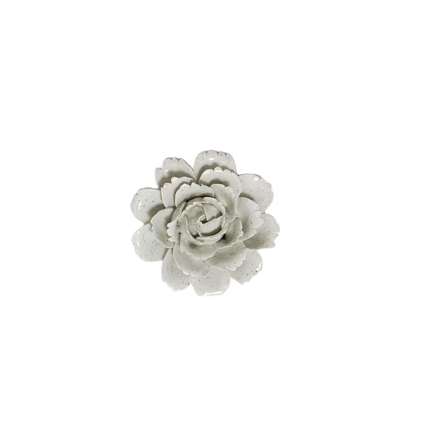 Ceramic Flower Wall Art Decor, Artificial Flower Wall Sculpture,Handmade Ceramic Flowers for Home,Hallway,Living Room, Kitchen,Bathroom (Spotted Color,Camellia, 2.76")