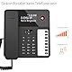 Gigaset Desk 600 - Schnurgebundenes Telefon mit 7 doppelbelegbare Direktwahltasten - Großes LCD-Display - 5 Wege Navigationstaste- Freisprechfunktion - MFV- oder Impulswahl, schwarz [Deutsche Version]