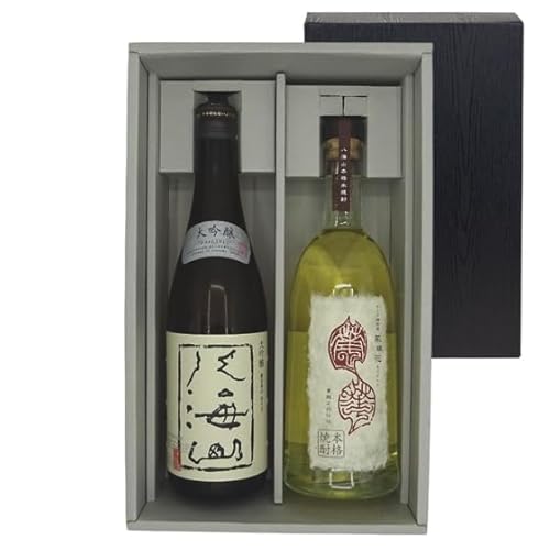 八海山 飲み比べセット 大吟醸&本格米焼酎 オーク樽貯蔵 風媒花 40度 720ml 2本 ギフトボックス 日本酒 焼酎 お酒 プレゼント