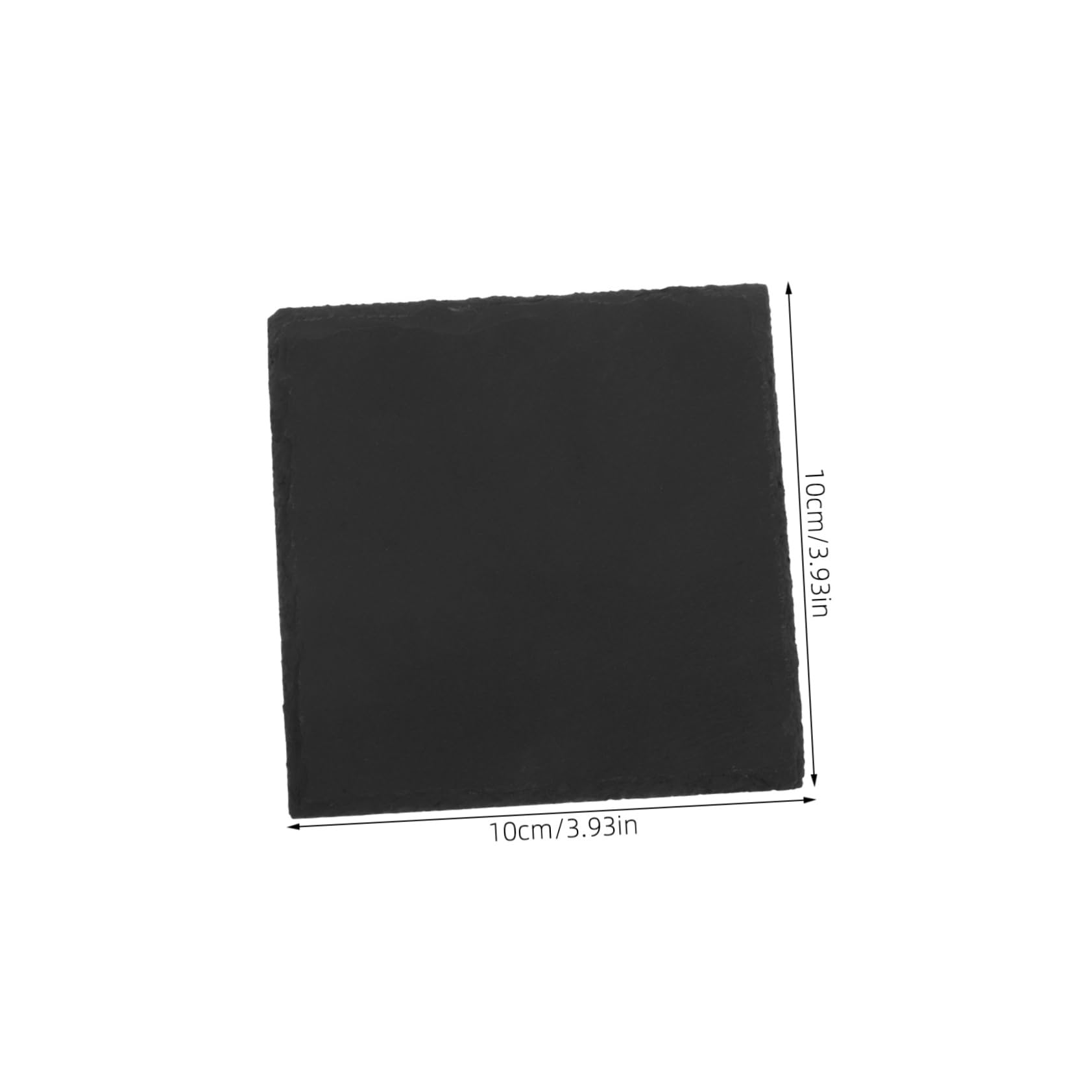sous-Verres Faciles à Nettoyer Ronds Lot de 12 en Ardoise Noire, Résistants la Chaleur, Antidérapants pour Whisky et Boissons, Déco Maison